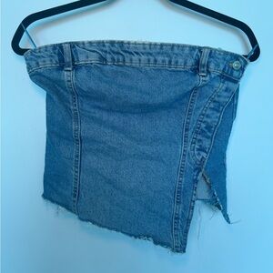 Zara medium jean sleeveless top